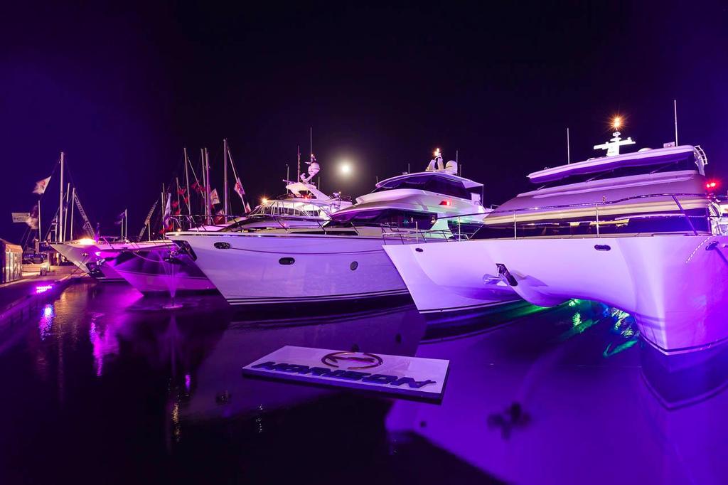 Marina at night - 2013 Sanctuary Cove International Boat Show © Mark Burgin